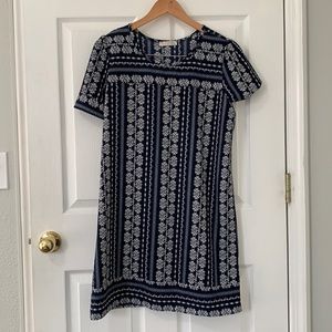 Blue print dress